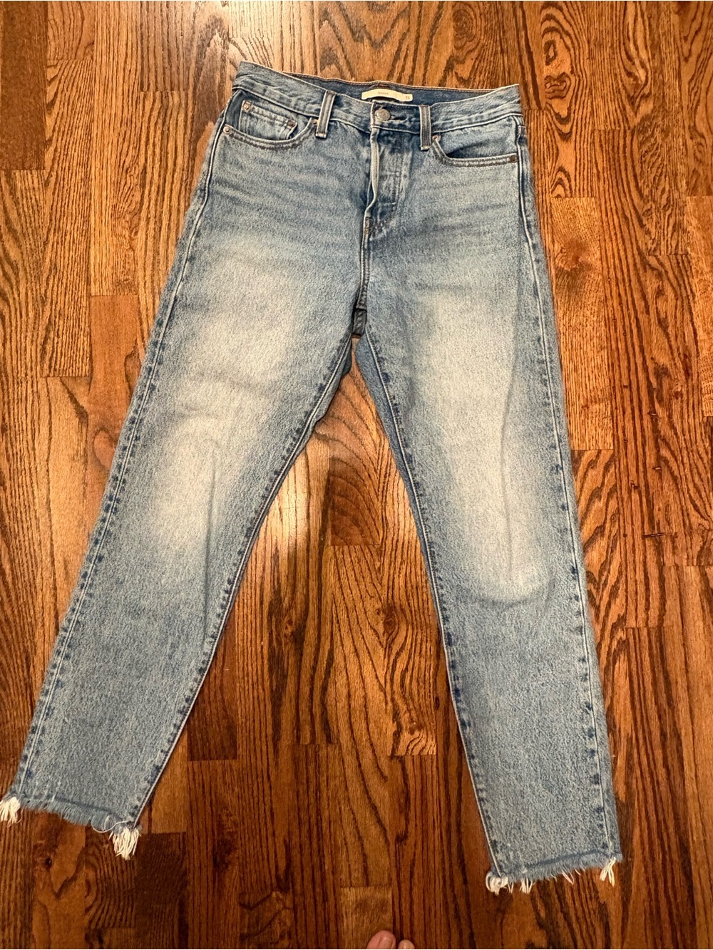 Levi's Wedgie Jeans with Frayed Hem